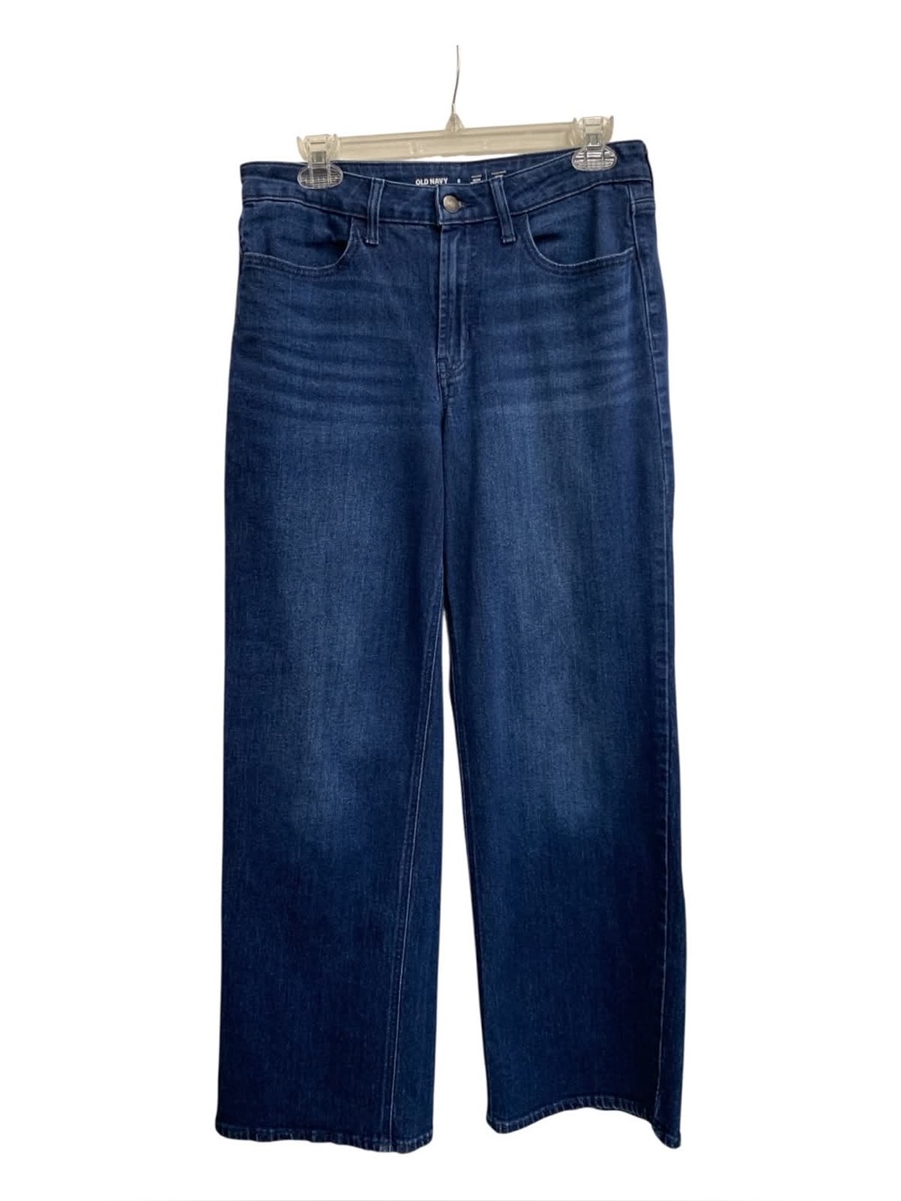 Old Navy Wide-Leg Jeans in Deep Blue Wash Size M